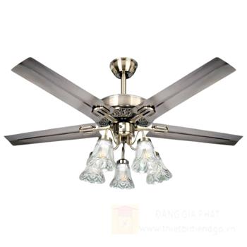 Quạt đèn trang trí Andora 5 cánh hợp kim W1220 x H650 - E27*5 QT-5020
