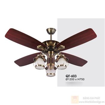Quạt trần đèn Verona QT-603 Ø1200 x H750 QT-603
