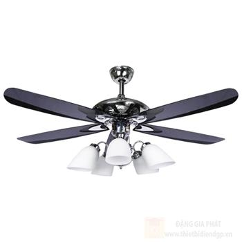 Quạt đèn trang trí Andora 5 cánh nhựa ABS W1320 x H650 - E27*5 QT-703