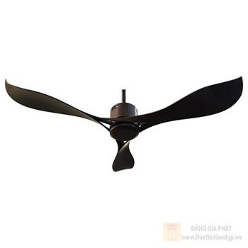 Quạt trần 355 Decor QT36 3 cánh nhựa ABS vân gỗ tối QT36