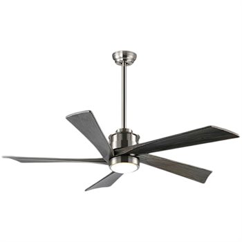 Quạt trần đèn 5 cánh gỗ 355 Decor QT60 màu xám QT60