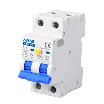 RCBO MPE RCBO2 2 cực 30mA 6kA RCBO2-30/2xx