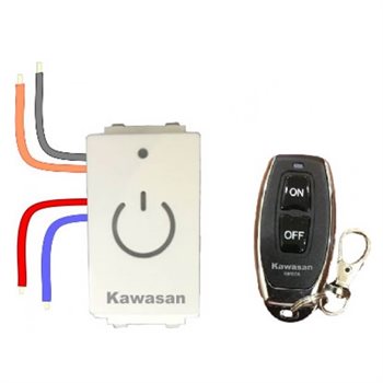 Hạt điều khiển từ xa âm tường có remote Kawasan RF02PNW-RM2A RF02PNW-RM2A