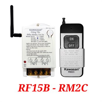 Công tắc điều khiển từ xa lắp nổi có ăng-ten Kawasan RF15B-RM2C RF15B-RM2C
