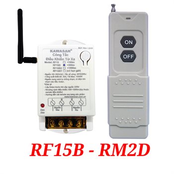 Công tắc điều khiển từ xa lắp nổi có ăng-ten Kawasan RF15B-RM2D RF15B-RM2D