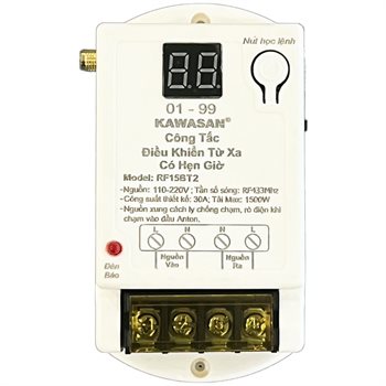 Công tắc điều khiển từ xa có hẹn giờ Kawasan RF15BT2 RF15BT2