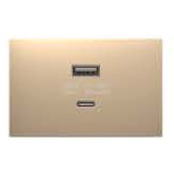 Hạt ổ cắm USB Type A+C 30W ABB size 2M 4TYH505243P0100