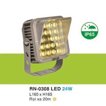 Đèn rọi thân cây L160 x H165, Rọi xa 20m, ánh sáng vàng 24W RN-0308 LED