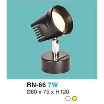 Đèn rọi led Ø60 x 75 x H120 - 7W vỏ đen RN 66