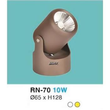 Đèn rọi led Ø65 x H128 - 10W vỏ đen RN 70