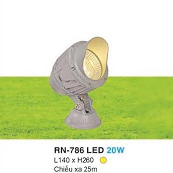 Đèn rọi thân cây L140*H260, Chiếu xa 25m, ánh sáng vàng 20W RN-786 LED