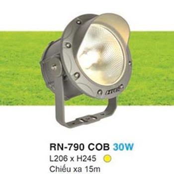 Đèn rọi thân cây L206*H245, Chiếu xa 15m, ánh sáng vàng 30W RN-790 COB