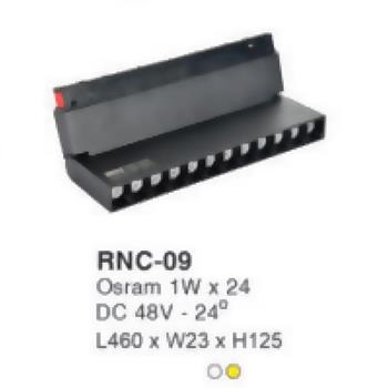 Đèn ray nam châm Osram 1W*24-DC48- 24° - L460*W23*H125 RNC-09