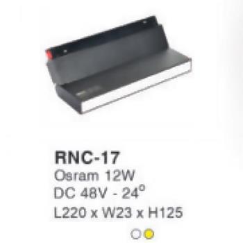 Đèn ray nam châm Osram 12W - DC48- 24° - L220*W23*H125 RNC-17