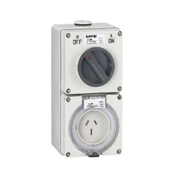 Ổ cắm công nghiệp MPE kết hợp công tắc 3 cực IP66 250V S-315