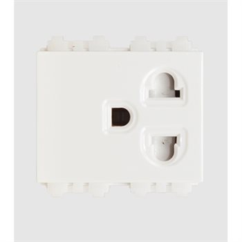 Hạt Ổ cắm đơn 3 chấu Sino S18CCUE có màn che 16A S18CCUE