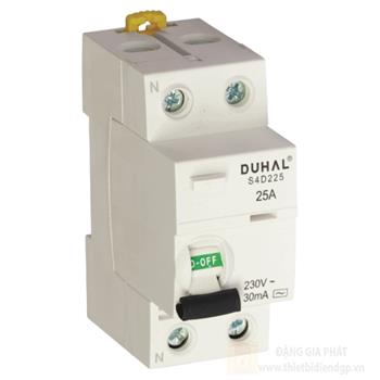 Thiết bị đóng cắt CB chống dòng rò 2P - RCCB duhal S4D2xx