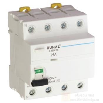 Thiết bị đóng cắt CB chống dòng rò 4P - RCCB duhal S4D4xx