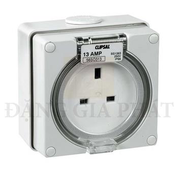 Ổ cắm công nghiệp 3 pha Schneider có đế 4P 500V IP66 S56SO420GY