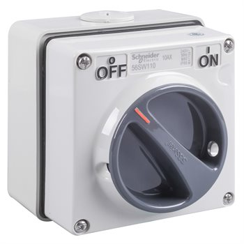 Công tắc công nghiệp 1 pha Schneider có đế 1P 250V IP66 S56SW110GY
