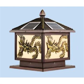 Đèn trụ cổng vuông NLMT Hufa E27 TNL-5x