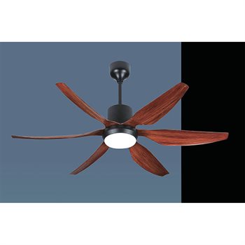 Quạt trần đèn Sano 5 cánh nhựa vân gỗ Q 10188/56 in Q 10188