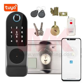 Khóa Cổng Vân Tay Thẻ Từ 1 Mặt Đọc KHOA VMK