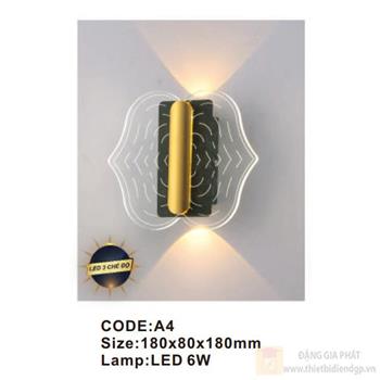 Đèn tường trong nhà Slister 180*80*180mm - LED 6W A4
