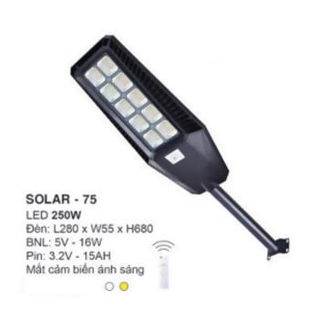 Đèn đường năng lượng mặt trời euroto led 250W SOLAR-75