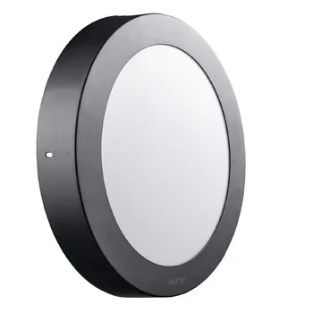 Đèn LED ốp trần MPE tròn 12W viền đen 1200Lm SRPLB2-12T