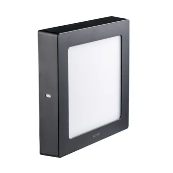 Đèn LED ốp trần MPE vuông 12W viền đen SSPLB-12