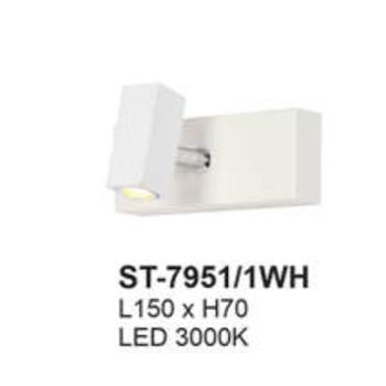 Đèn soi gương, sọi tranh Andora ST-7951 màu trắng - LED 3000K ST-7951/xWH