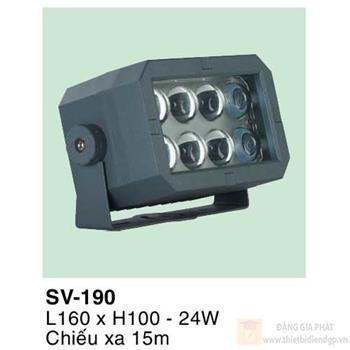 Đèn chiếu quang cảnh Verona L160*H100 -24W - chiếu xa 15m SV-190