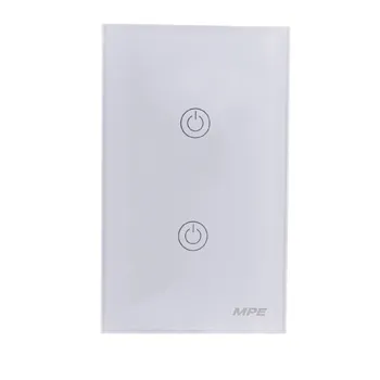 Mặt 2 công tắc MPE chữ nhật Zigbee SW2/ZB