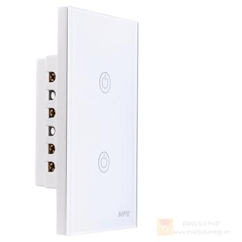 Mặt 2 công tắc chữ nhật Zigbee SW2/ZB