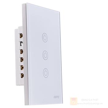 Mặt 3 công tắc chữ nhật Zigbee SW3/ZB