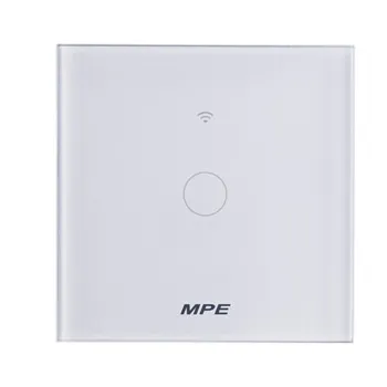 Mặt 1 công tắc MPE wifi (vuông) SWV1/SC