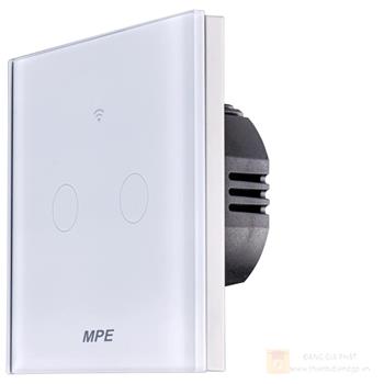 Mặt 2 công tắc wifi (vuông) SWV2/SC