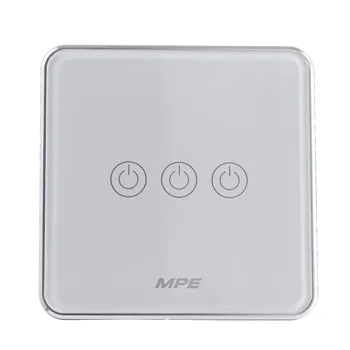 Mặt 3 công tắc MPE vuông Zigbee SWV3/ZB
