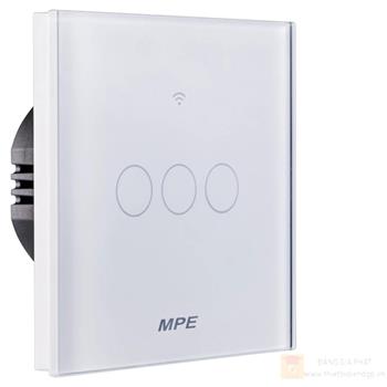Mặt 3 công tắc wifi (vuông) SWV3/SC