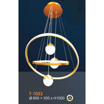Đèn treo trang trí 3 màu Ø600+350*H1000 T-1033
