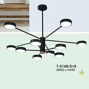 Đèn thả Led Verona nghệ thuật Ø900 x H450, ánh sáng 3 chế độ T-5168/5+5