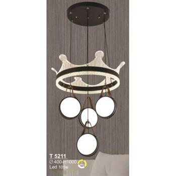 Đèn thả LED Sano 105W-Ø400*H1000, 3 màu ánh sáng T 5211