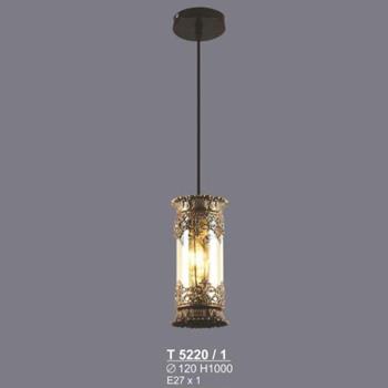 Đèn thả E27*1-Ø120*H1000 T 5220/1