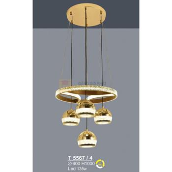 Đèn treo trang trí Led 135W - Ø400*H1000 - 3 màu ánh sáng T 5567/4