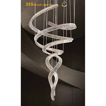 Đèn thả pha lê 355 Decor TPL801T1000 Ø1000*H2300 TPL801T1000