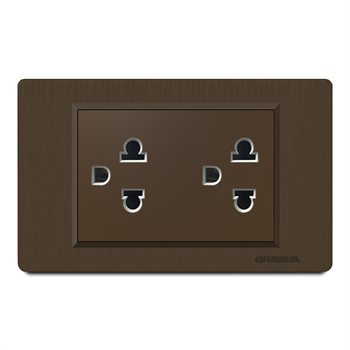 Bộ ổ cắm đôi 3 chấu Grimma G8CSK333 Size L G8CSK333