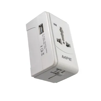 Ổ cắm du lịch đa năng MPE TA2 tích hợp cổng USB TA2