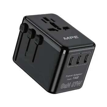 Ổ cắm du lịch đa năng MPE sạc nhanh GaN 67W TA6 TA6