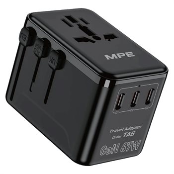 Ổ cắm du lịch đa năng MPE sạc nhanh GaN 67W TA6 TA6
